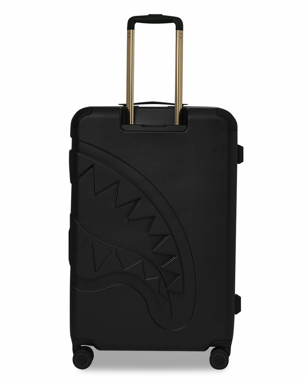 REALITY CHECK SHARKITECTURE FULL-SIZE JETBLACK LUGGAGE (GOLD HARDWARE) | Sprayground Hot Deal