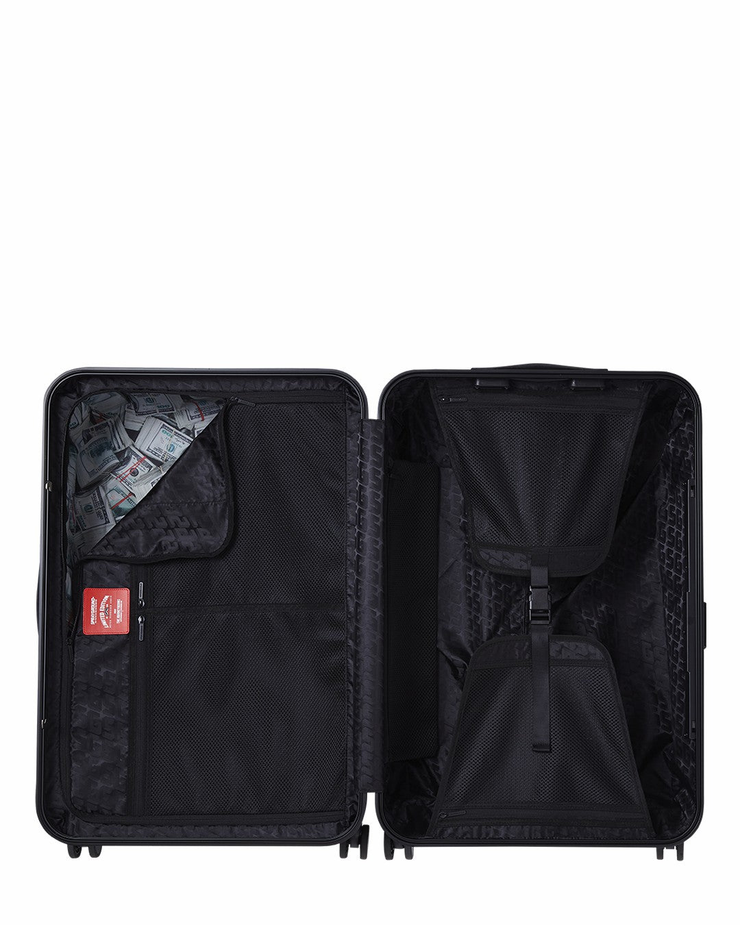 REALITY CHECK SHARKITECTURE FULL-SIZE JETBLACK LUGGAGE (GUNMETAL HARDW | Sprayground Limited Offer