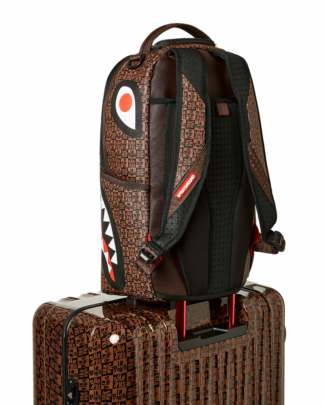 FRENZY SHARKS SHARKNAUTICS HARDSHELL FULL-SIZE LUGGAGE | Sprayground Sale