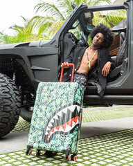 MAMA I MADE IT SHARKITECTURE HARDSHELL FULL-SIZE LUGGAGE | Sprayground Exclusive Deal