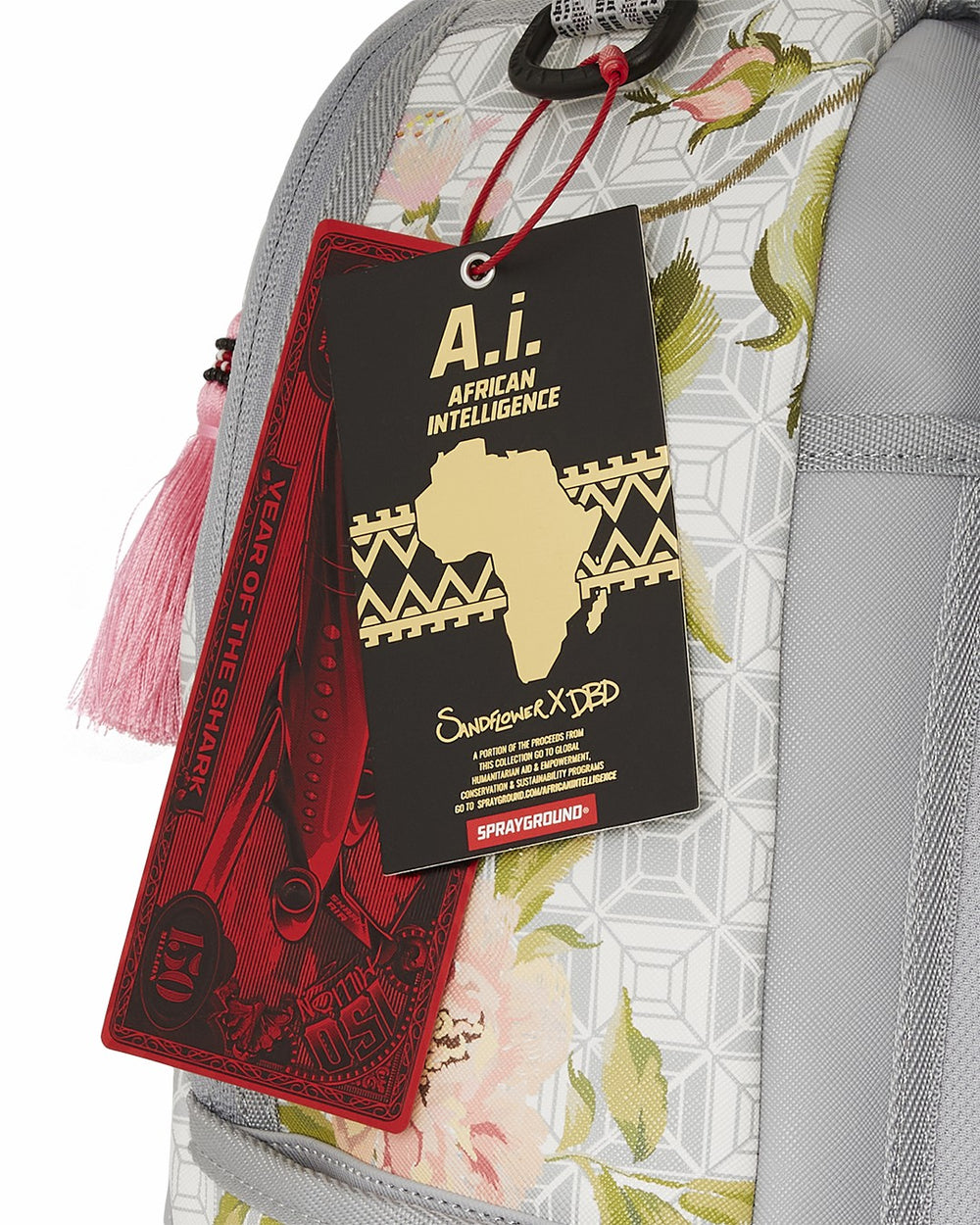 A.I. AFRICAN INTELLIGENCE ELEGANT ENERGY BACKPACK - SANDFLOWER COLLAB | Sprayground Discounted