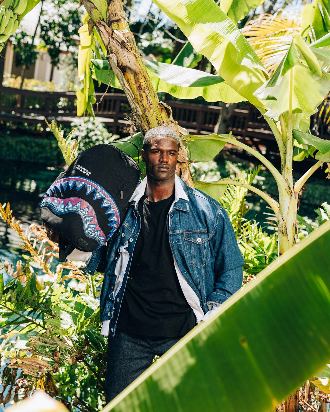 A.I. AFRICAN INTELLIGENCE BORN AND RAISED BACKPACK - SANDFLOWER COLLAB | Sprayground Sale