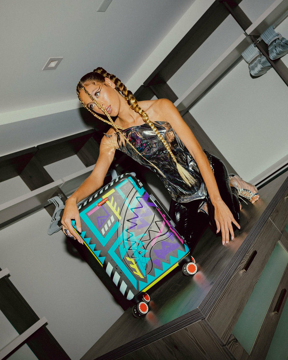 A.I. PATH TO THE FUTURE III HARDSHELL CARRY-ON LUGGAGE - SANDFLOWER CO | Sprayground Special Offer