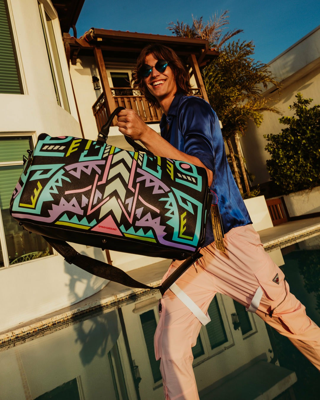 A.I. PATH TO THE FUTURE III DUFFLE - SANDFLOWER COLLAB (GLOW IN THE DA | Sprayground On Sale