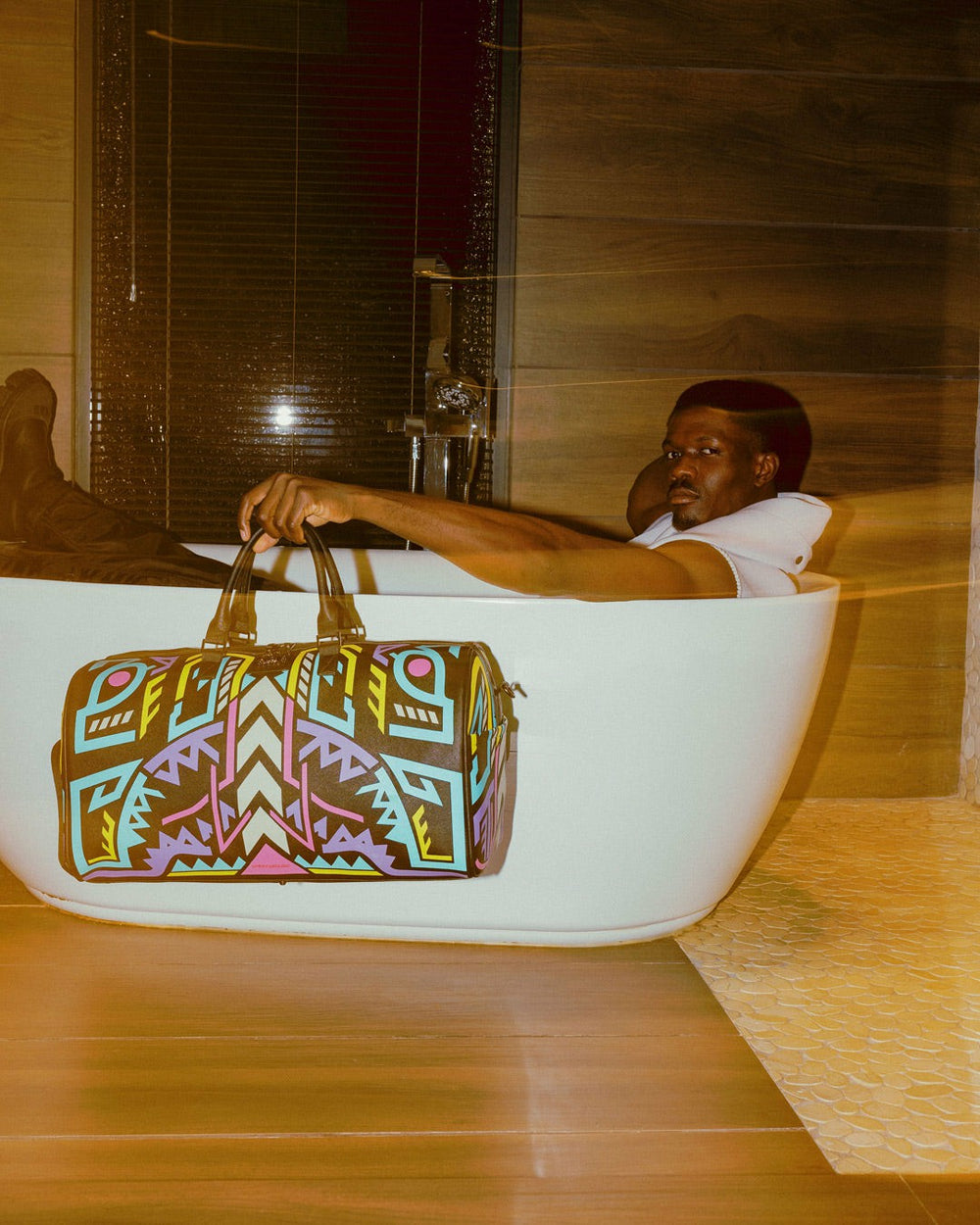 A.I. PATH TO THE FUTURE III DUFFLE - SANDFLOWER COLLAB (GLOW IN THE DA | Sprayground On Sale