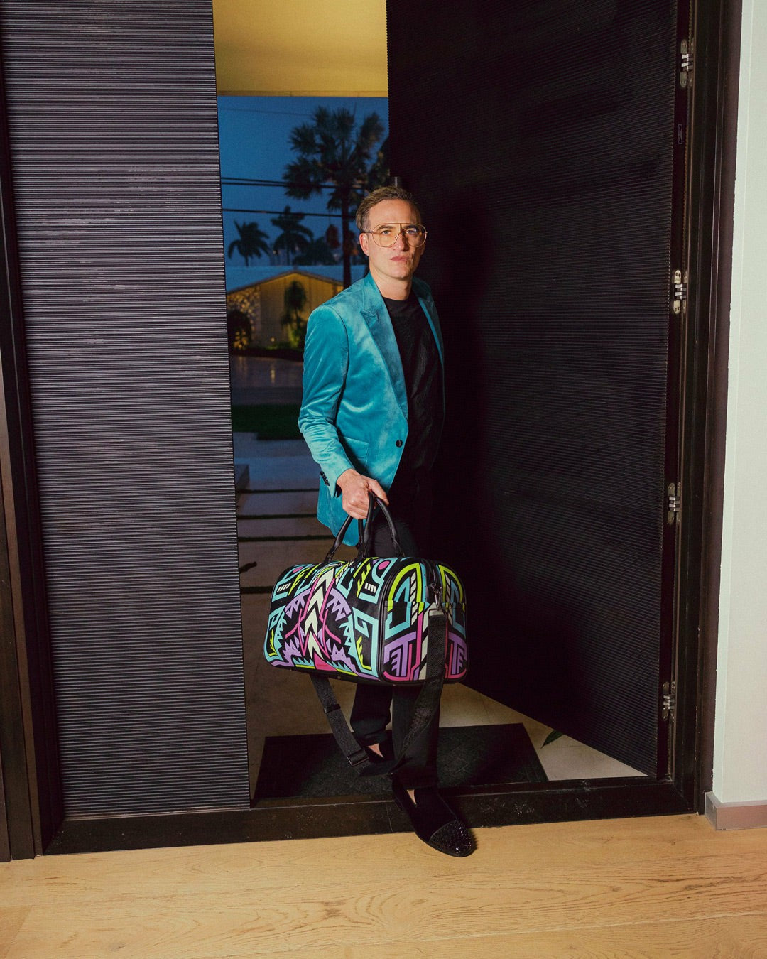 A.I. PATH TO THE FUTURE III DUFFLE - SANDFLOWER COLLAB (GLOW IN THE DA | Sprayground On Sale