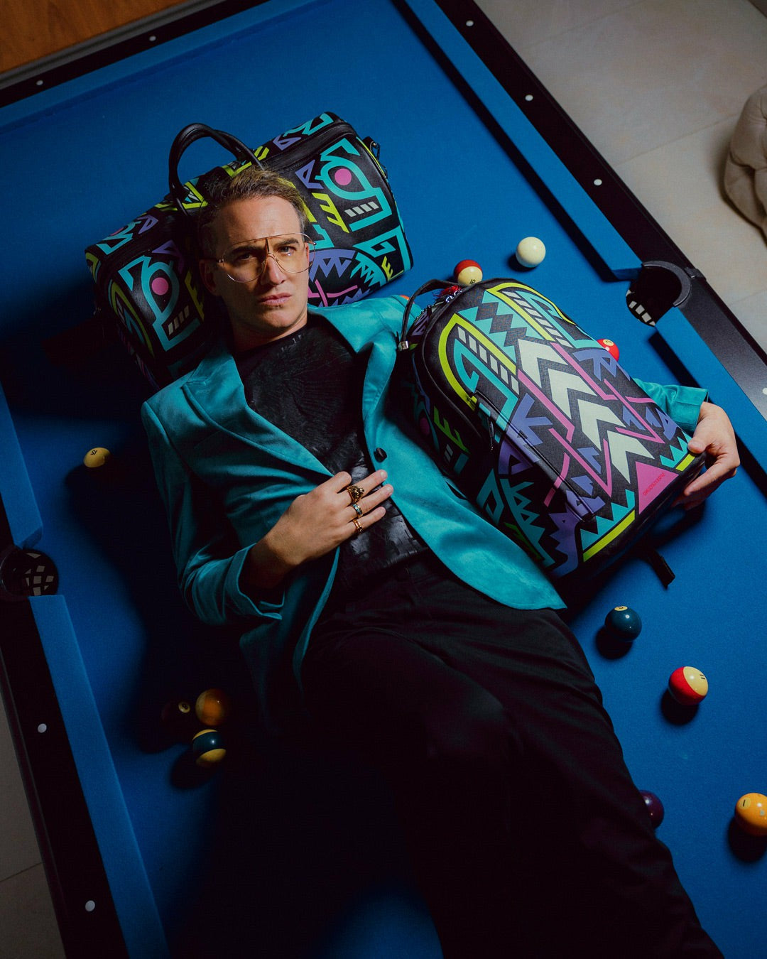 A.I. PATH TO THE FUTURE III DUFFLE - SANDFLOWER COLLAB (GLOW IN THE DA | Sprayground On Sale