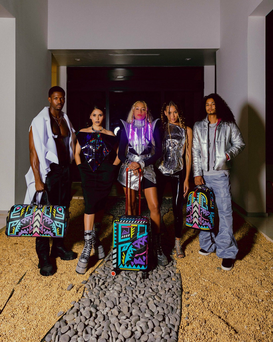 A.I. PATH TO THE FUTURE III BACKPACK - SANDFLOWER COLLAB (GLOW IN THE | Sprayground Sale