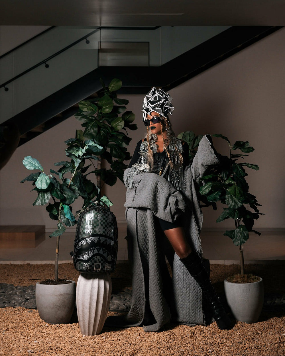 AFRICAN INTELLIGENCE 9 POWER GLYPHICS BACKPACK - SANDFLOWER COLLAB | Sprayground Savings