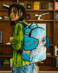 OFFICIAL BASQUIAT UNTITLED (FALLEN ANGEL) 1981 WING BACKPACK (DLXV) | Sprayground Outlets