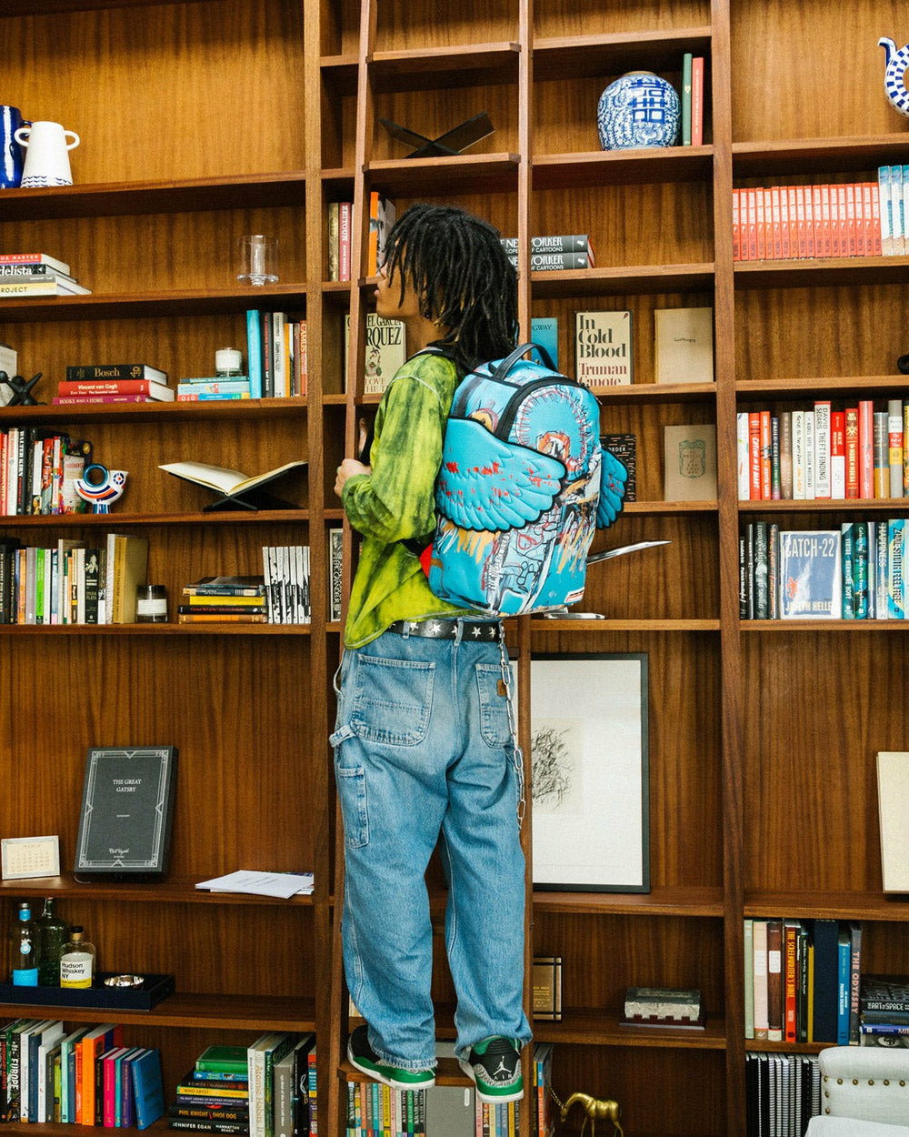 OFFICIAL BASQUIAT UNTITLED (FALLEN ANGEL) 1981 WING BACKPACK (DLXV) | Sprayground Outlets