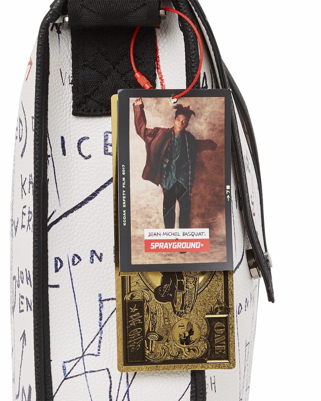OFFICIAL BASQUIAT UNTITLED (CHEESE POPCORN) 1983 SLING MESSENGER | Sprayground Savings