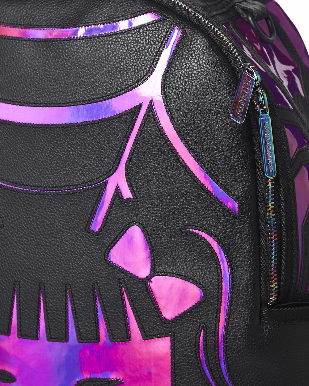 CAZZU IRIDESCENT CUT & SEW SPIDER SKULL SHARK BACKPACK (DLXV) | Sprayground Value Deal