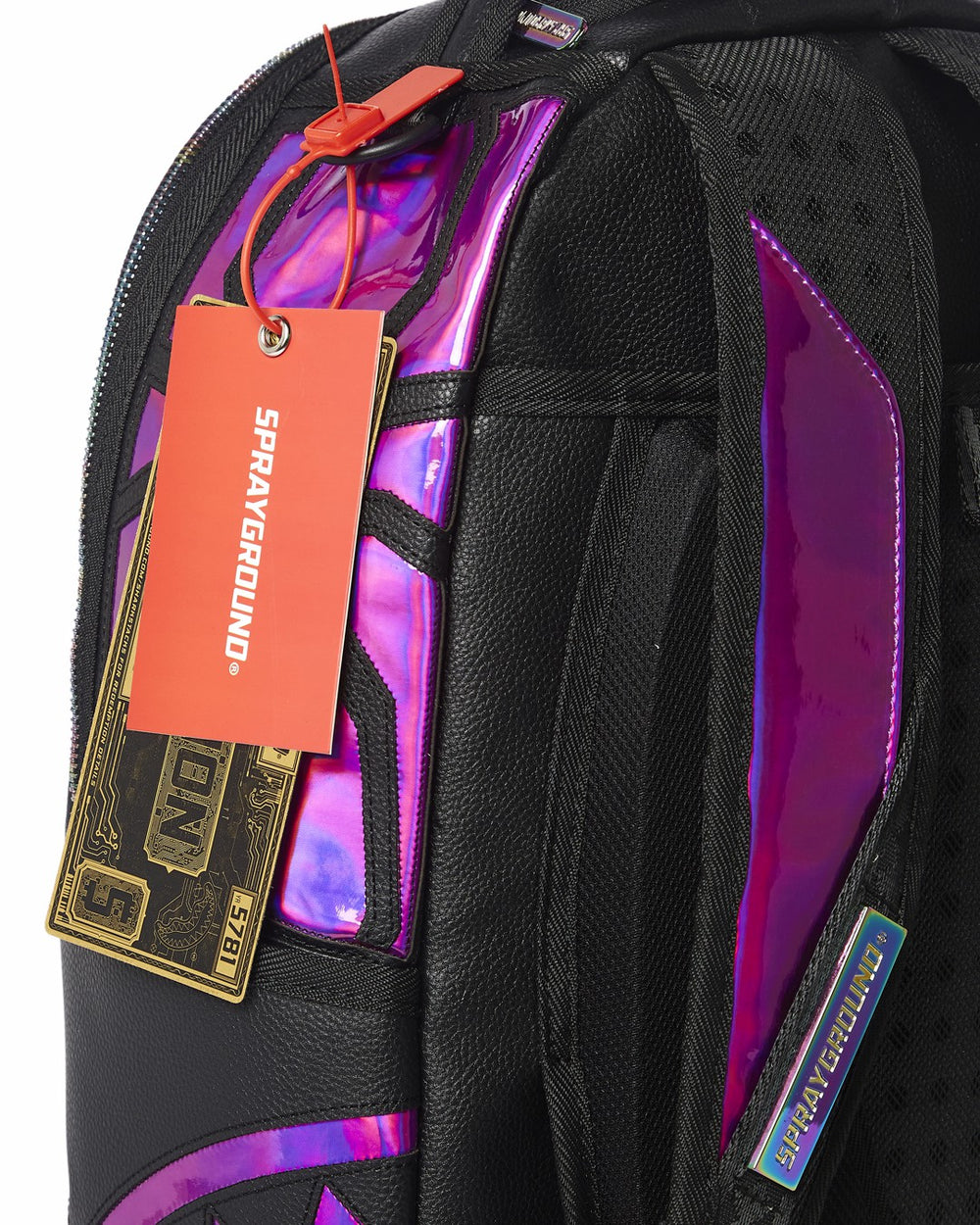 CAZZU IRIDESCENT CUT & SEW SPIDER SKULL SHARK BACKPACK (DLXV) | Sprayground Value Deal