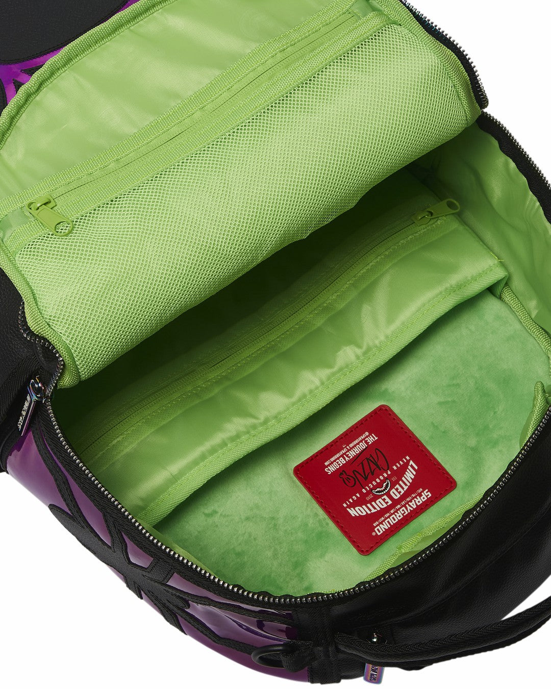 CAZZU IRIDESCENT CUT & SEW SPIDER SKULL SHARK BACKPACK (DLXV) | Sprayground Value Deal