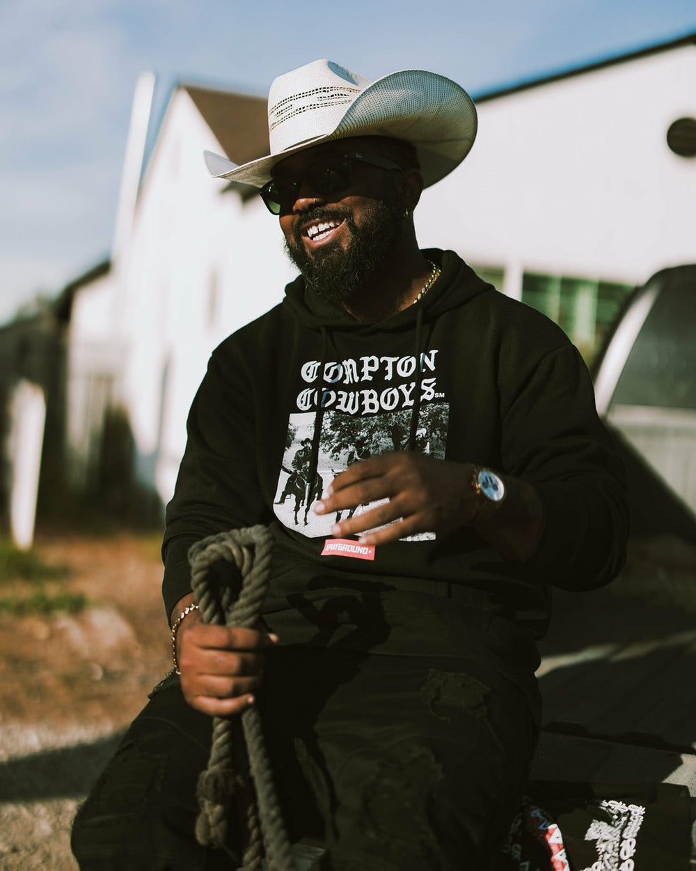 COMPTON COWBOYS CITY RIDERS HOODY | Sprayground Savings