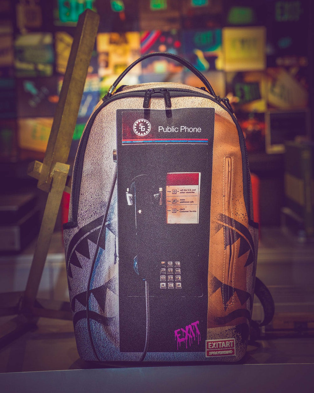 EXIT NYC PAYPHONE BACKPACK | Sprayground On Sale