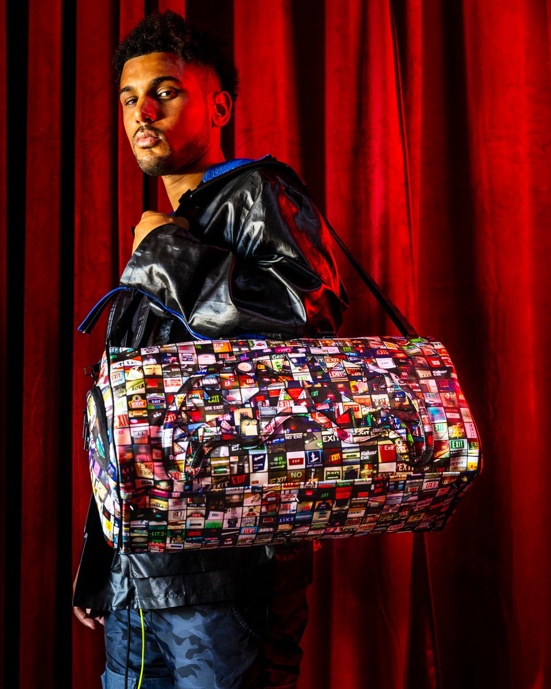EXIT ART COLLAB DUFFLE | Sprayground Bargain
