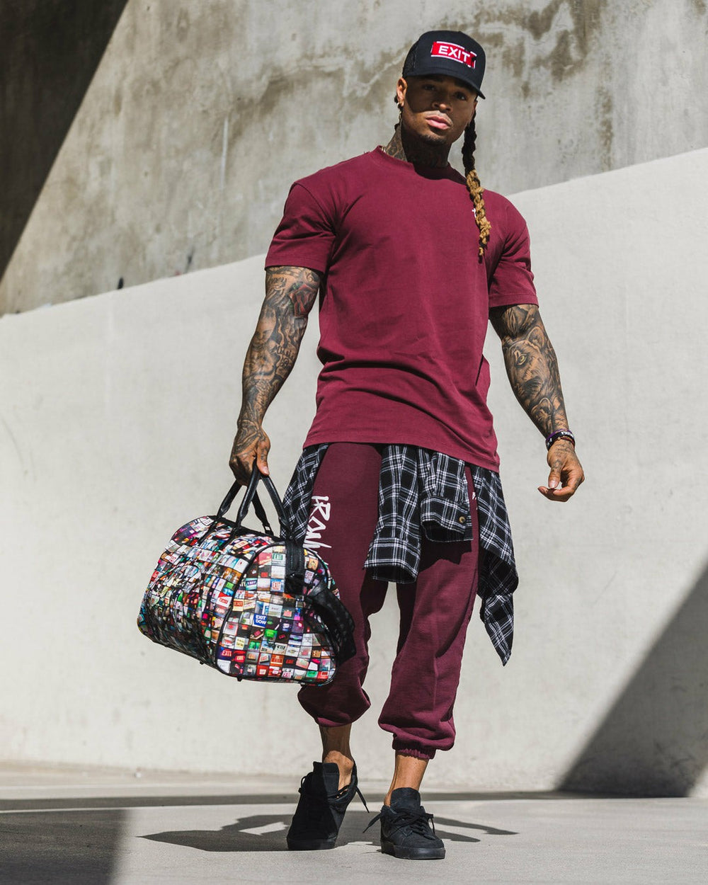 EXIT ART COLLAB DUFFLE | Sprayground Bargain