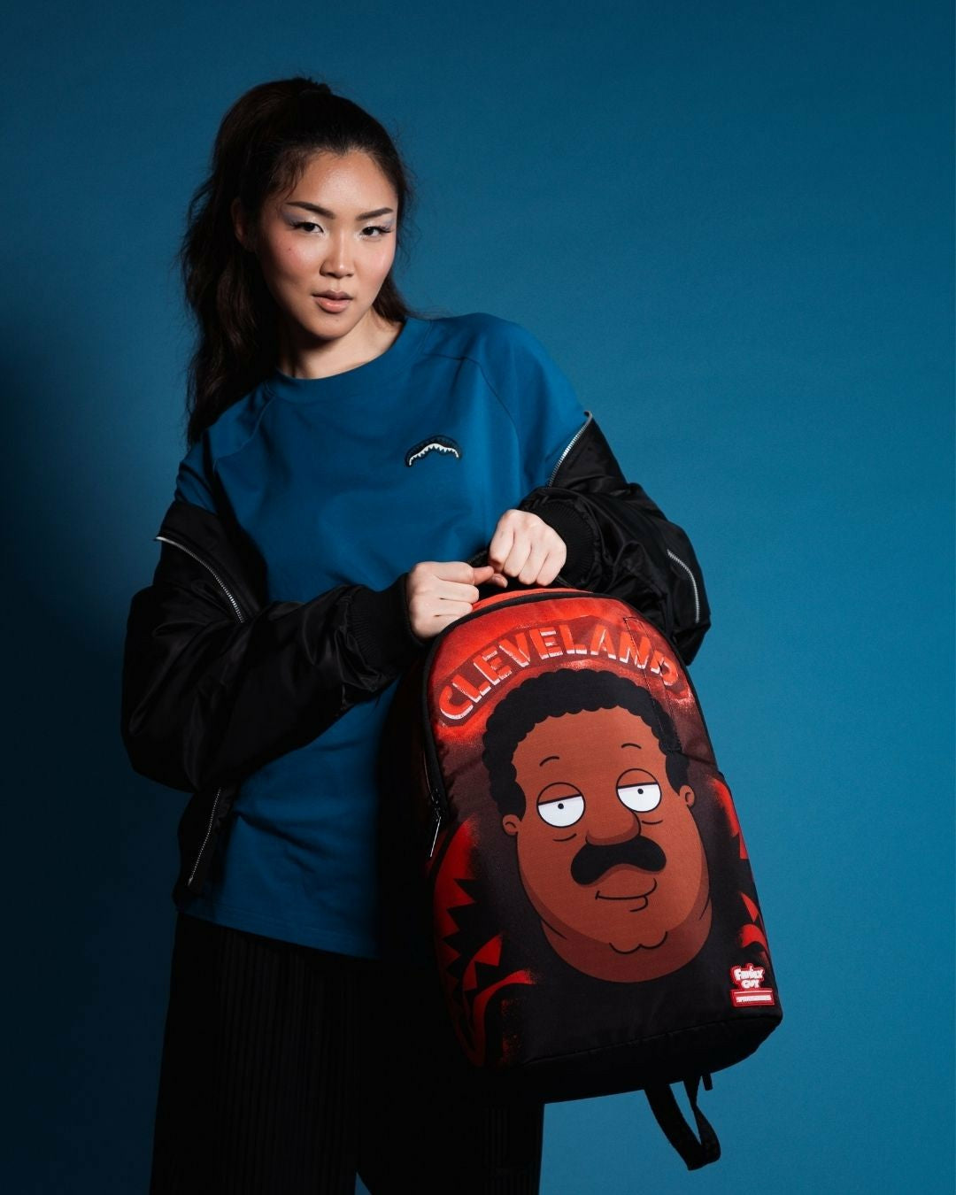 CLEVELAND SHARK FAMILY GUY DLXSR BACKPACK | Sprayground Hot Deal