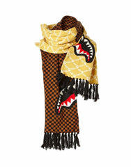 SPLIT CHECKERED SHARK SCARF | Sprayground Hot Deal