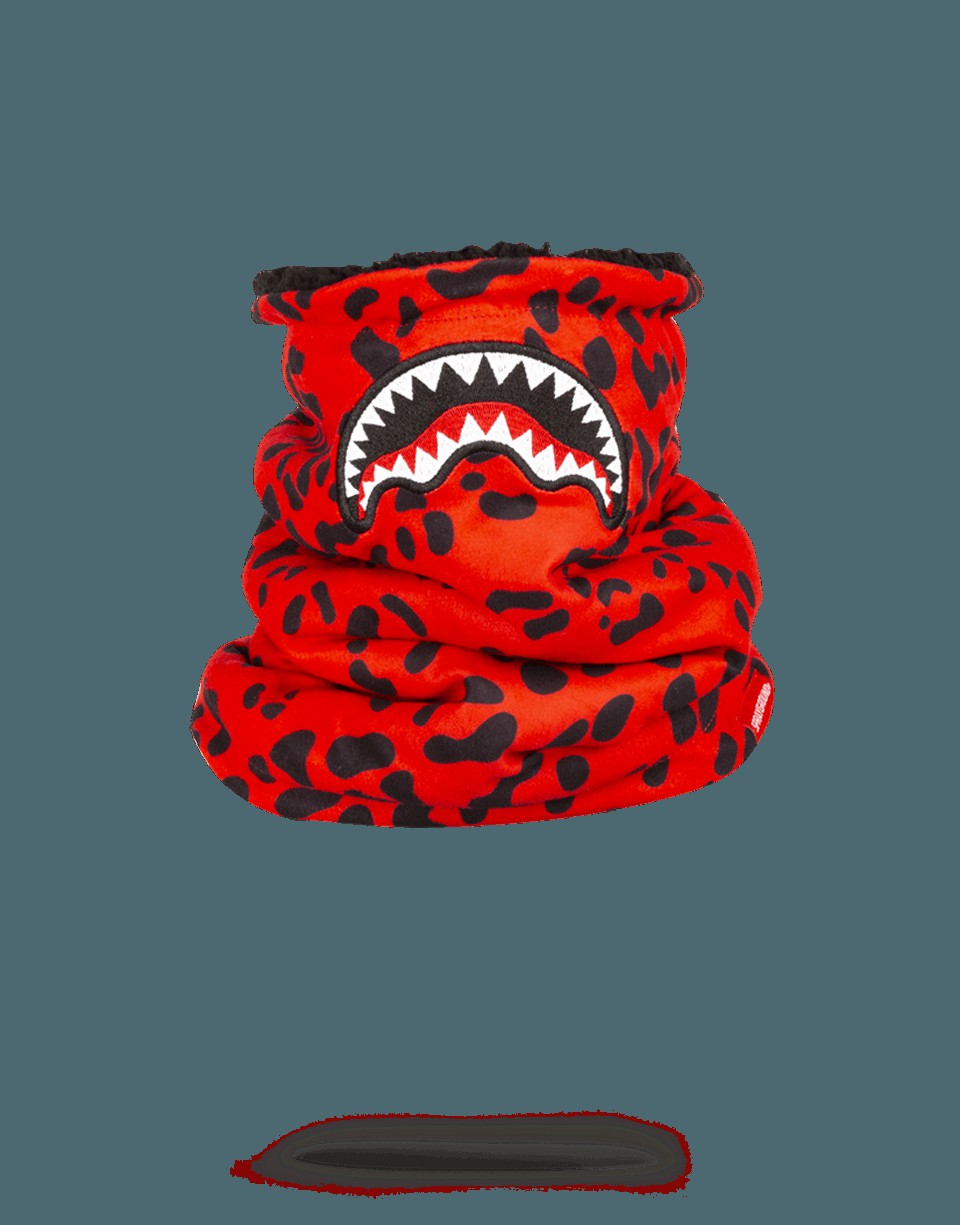 RED LEOPARD NECK WARMER | Sprayground Bargain