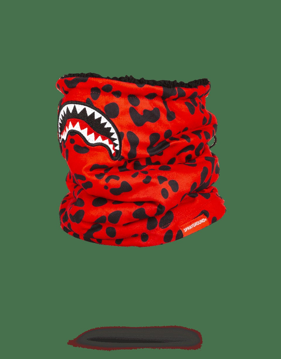 RED LEOPARD NECK WARMER | Sprayground Bargain