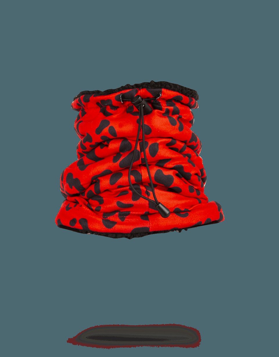 RED LEOPARD NECK WARMER | Sprayground Bargain
