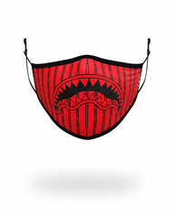 ADULT REVERSE SHARKS IN PARIS (RED) FORM FITTING FACE MASK | Sprayground Outlets