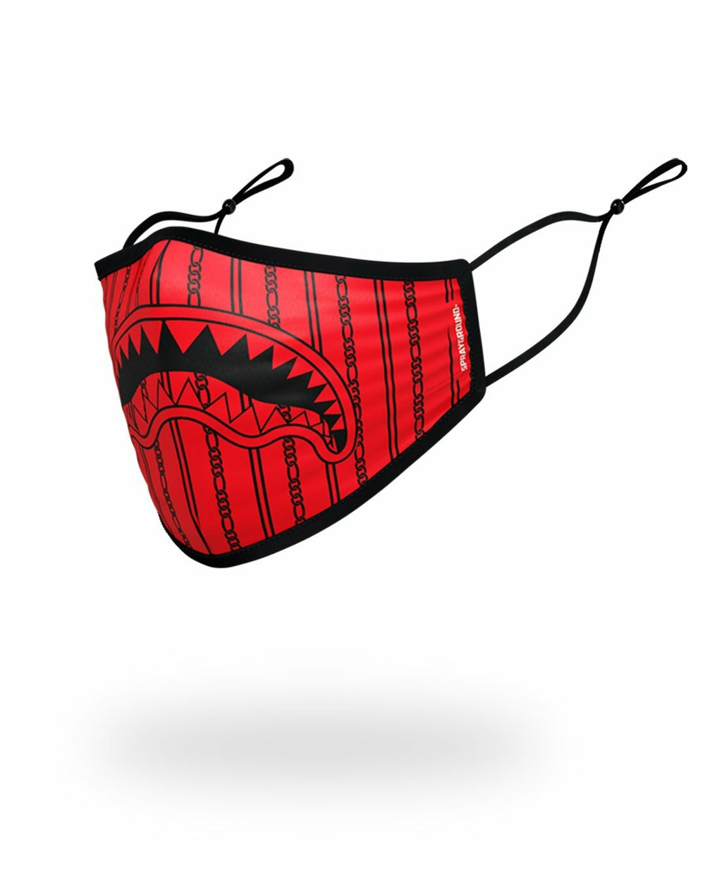 ADULT REVERSE SHARKS IN PARIS (RED) FORM FITTING FACE MASK | Sprayground Outlets