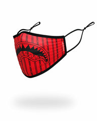 ADULT REVERSE SHARKS IN PARIS (RED) FORM FITTING FACE MASK | Sprayground Outlets