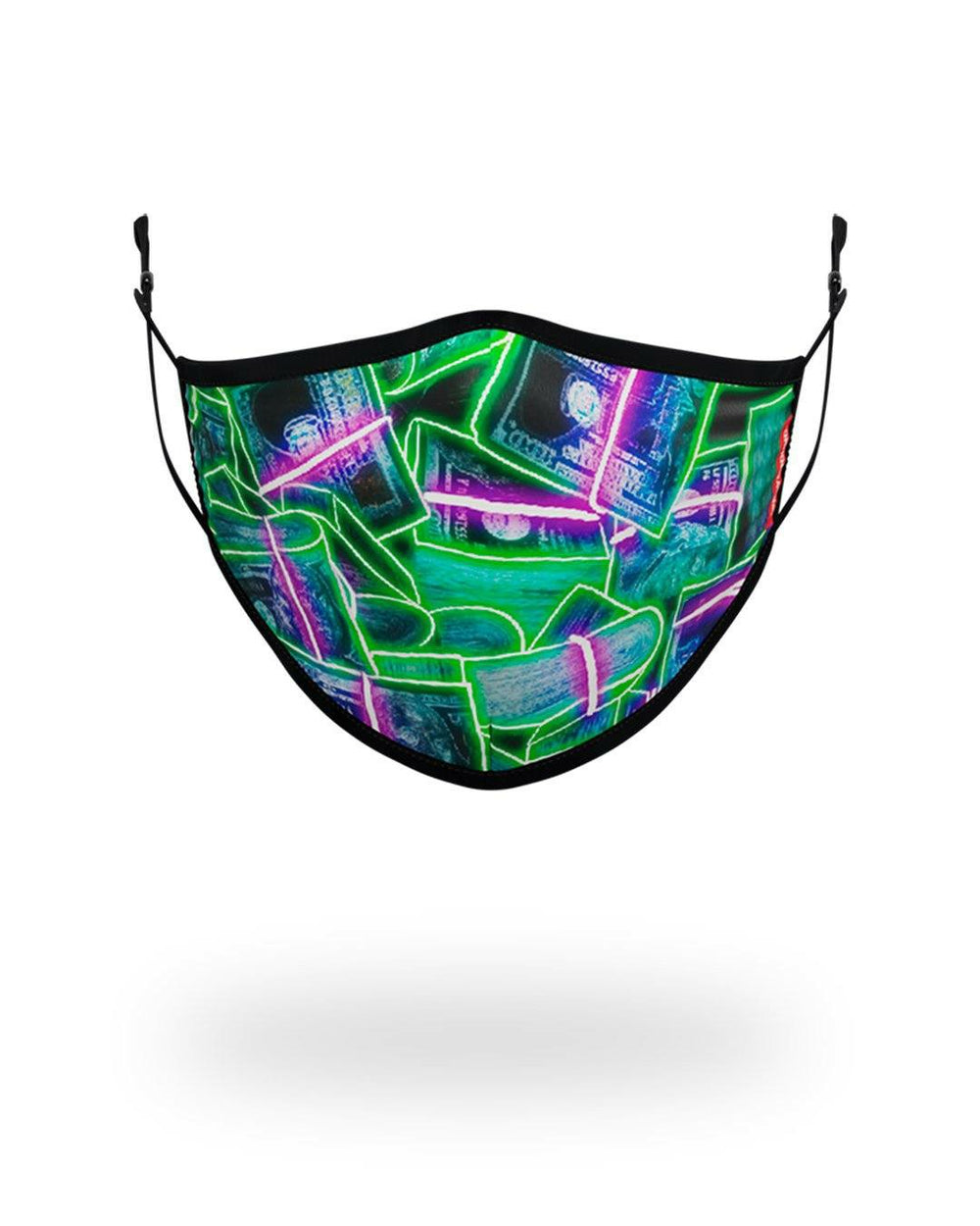 ADULT NEON MONEY FORM FITTING FACE MASK | Sprayground Special Offer