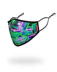 ADULT NEON MONEY FORM FITTING FACE MASK | Sprayground Special Offer