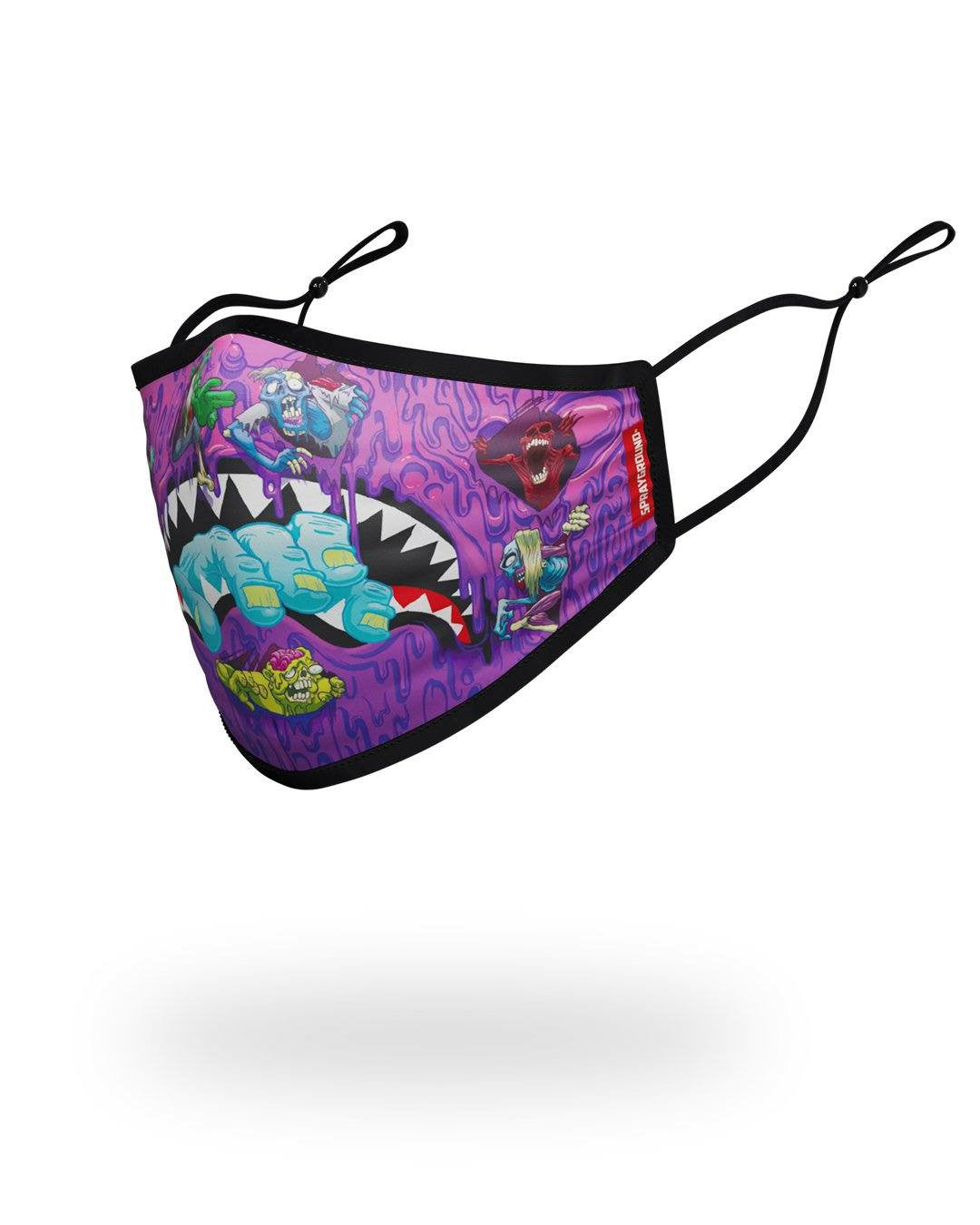 ADULT ZOMBIE SHARK FORM FITTING FACE MASK | Sprayground Sale