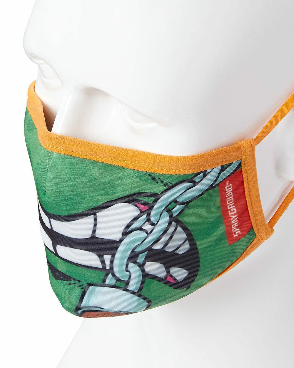 ADULT TMNT: MICHELANGELO SHARK FORM FITTING FACE-COVERING | Sprayground Discounted