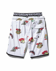 KIDS PATCH ALL-IN SWIM TRUNKS (WHITE) | Sprayground Exclusive Deal
