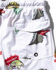 KIDS PATCH ALL-IN SWIM TRUNKS (WHITE) | Sprayground Exclusive Deal