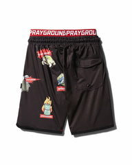 KIDS PATCH ALL-IN SWIM TRUNKS (BLACK) | Sprayground Hot Deal
