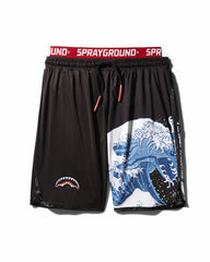 DRAGON WAVE CORTO SWIM TRUNKS (BLACK) | Sprayground Outlets