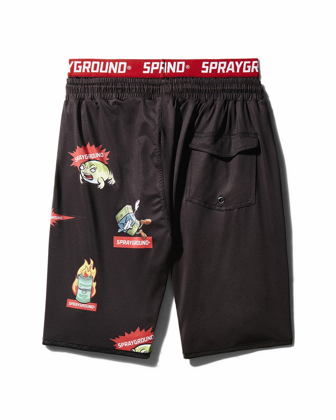 PATCH ALL-IN CORTO SWIM TRUNKS (BLACK) | Sprayground Savings