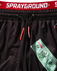 PATCH ALL-IN CORTO SWIM TRUNKS (BLACK) | Sprayground Savings