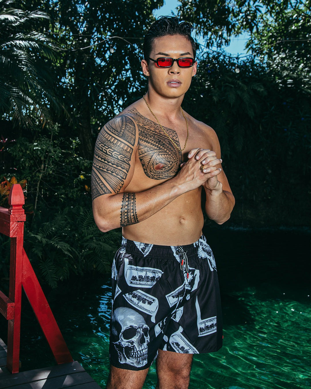 MONEY NIGHT SHOTO SWIM TRUNKS | Sprayground Special Offer