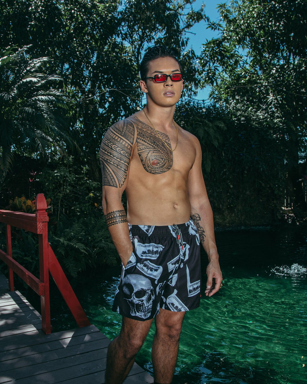 MONEY NIGHT SHOTO SWIM TRUNKS | Sprayground Special Offer