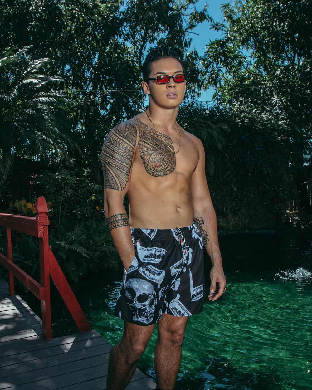 MONEY NIGHT SHOTO SWIM TRUNKS | Sprayground Special Offer