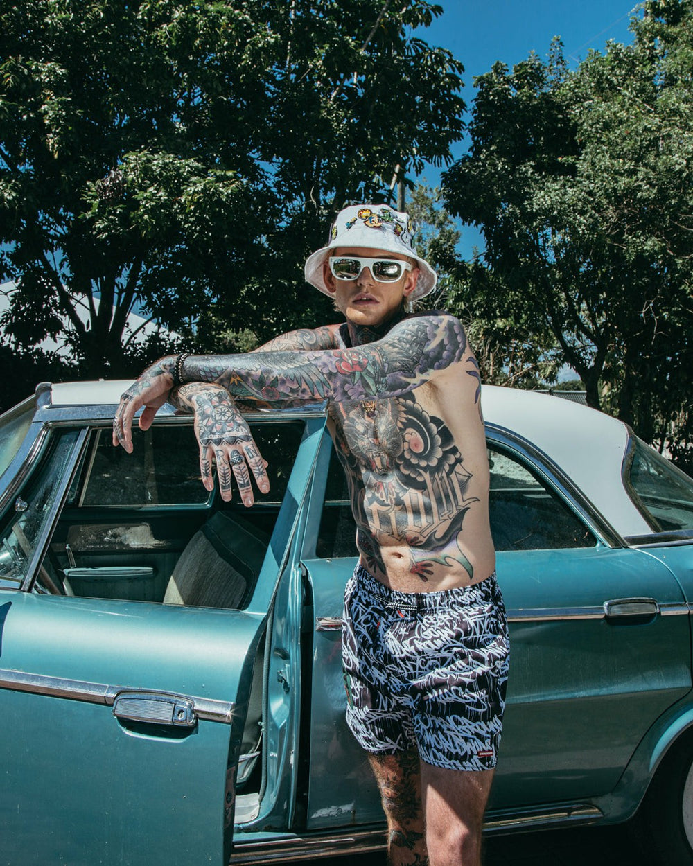 SCRIBBLE SHARK SHOTO SWIM TRUNKS | Sprayground On Sale