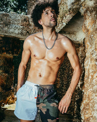 SPLIT BITE CAMO SHOTO SWIM TRUNKS | Sprayground Sale