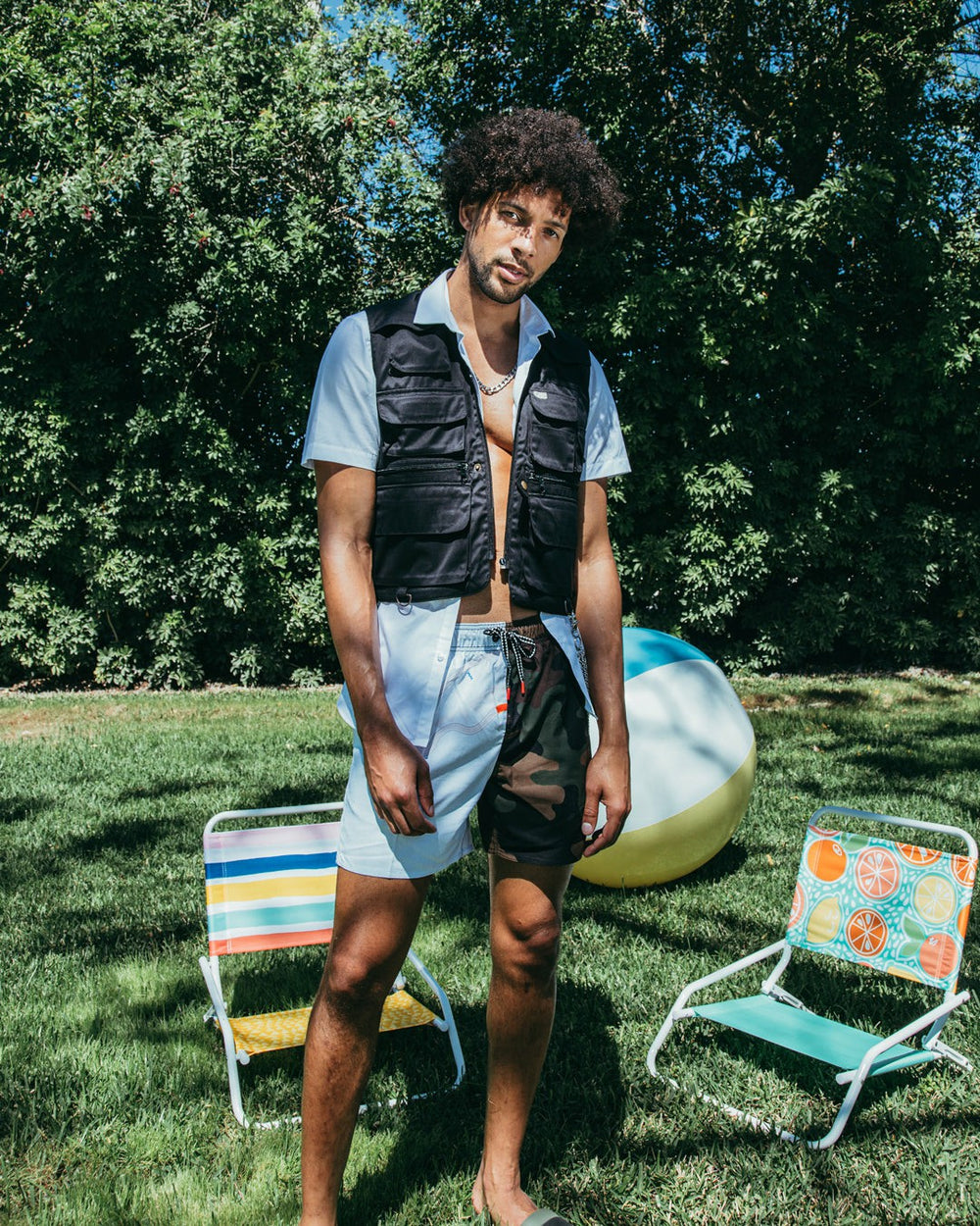 SPLIT BITE CAMO SHOTO SWIM TRUNKS | Sprayground Sale
