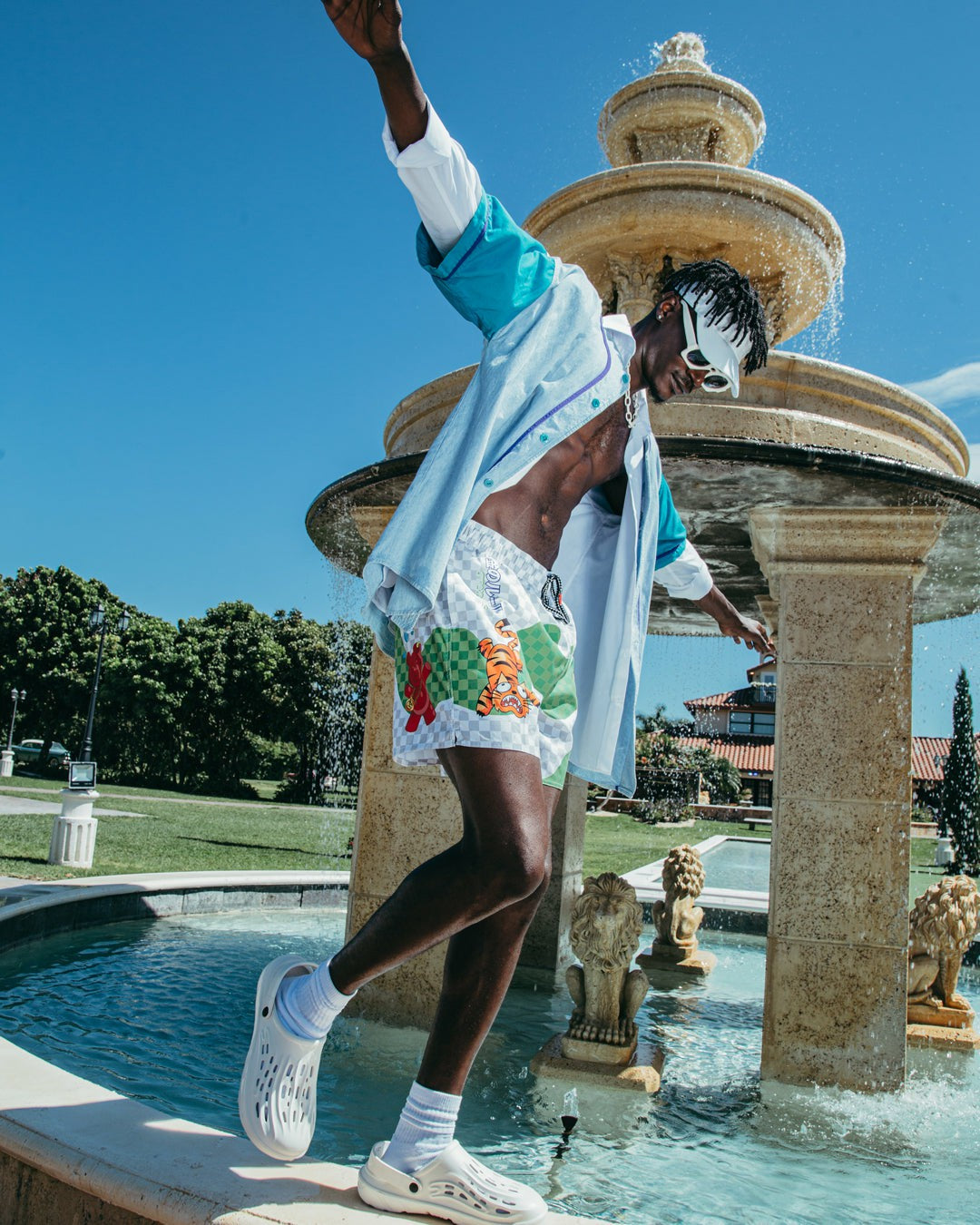 WTF ART SHOTO SWIM TRUNKS | Sprayground Outlets