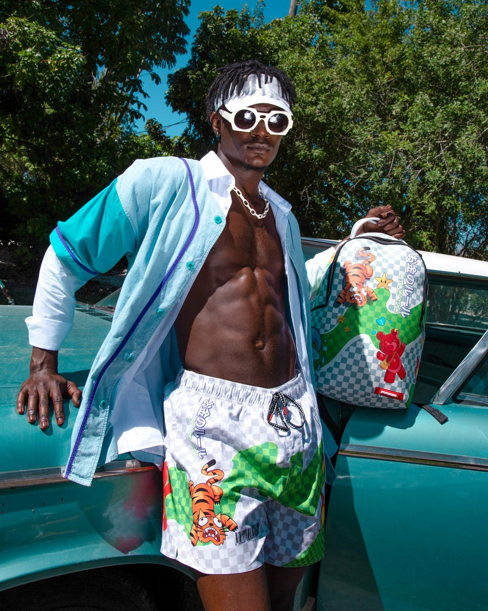 WTF ART SHOTO SWIM TRUNKS | Sprayground Outlets