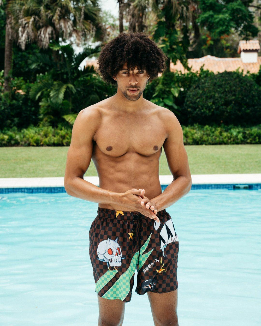 WTF SHARK SHOTO SWIM TRUNKS | Sprayground Hot Deal